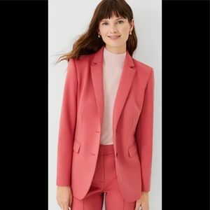 Juicy Watermelon color Two Button Blazer in Double Knit